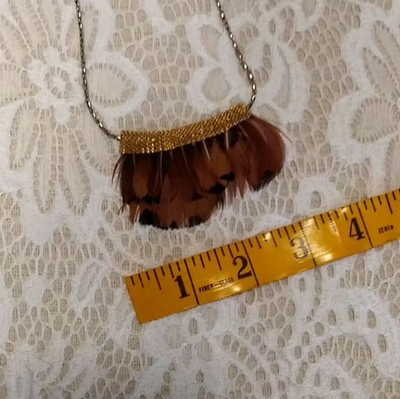 Anthropologie feather necklace - Picture 4 of 7